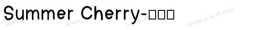 Summer Cherry字体转换